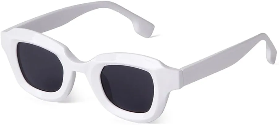 Fashion Orange Thick Sunglasses Women Men Trendy Colorful Sun Glasses