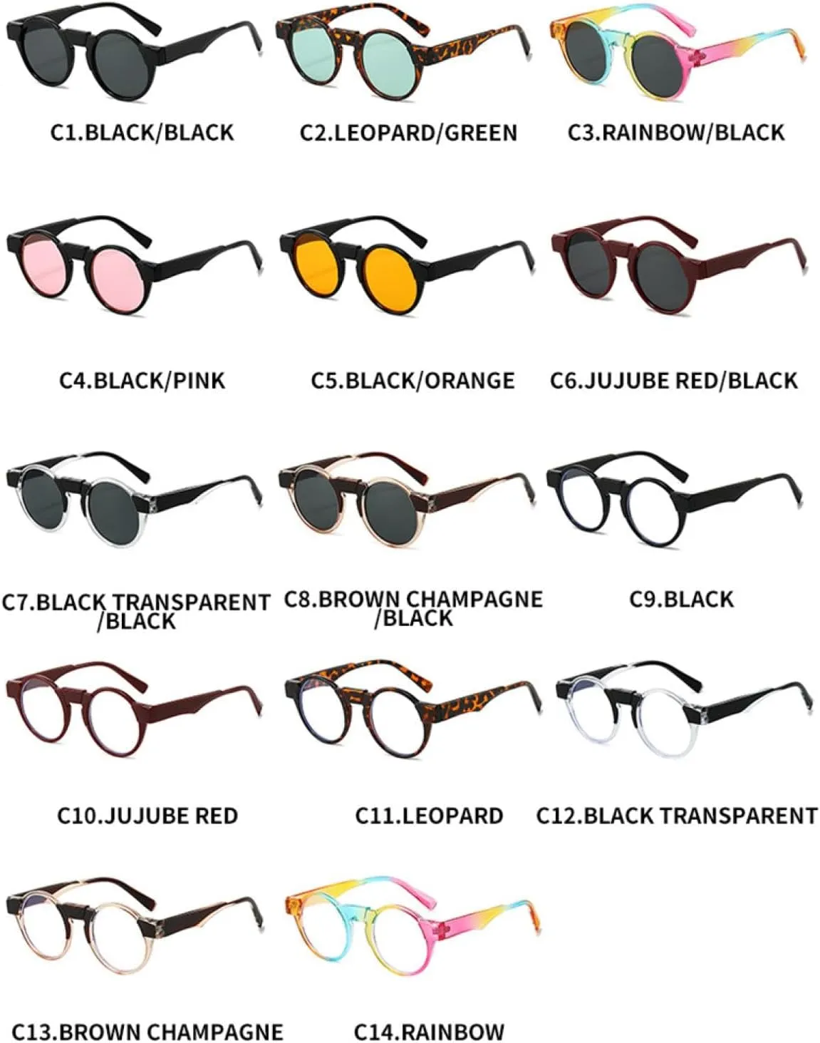 Fashion Punk Sunglasses Women Men Retro Shades Uv400
