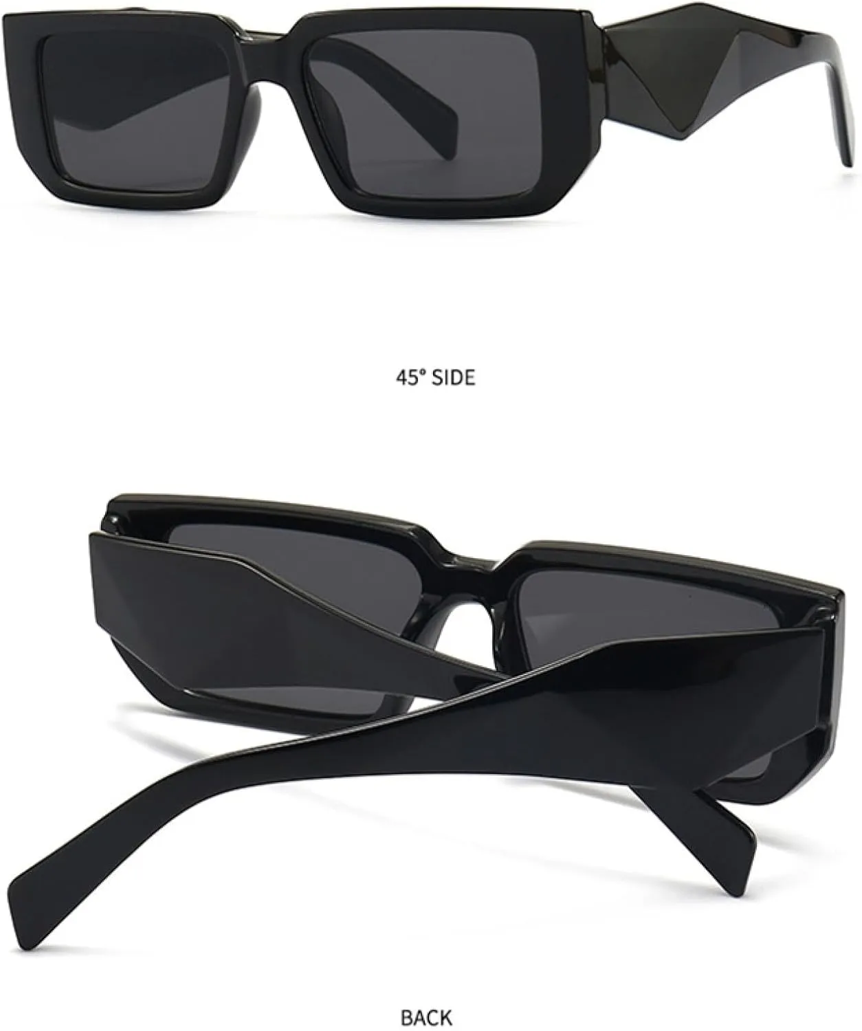 Fashion Rectangle Sunglasses Women Retro Shades Uv400