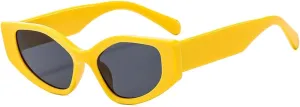 Fashion Retro Cat Eye Polygon Sunglasses for Women Punk Uv400 Men