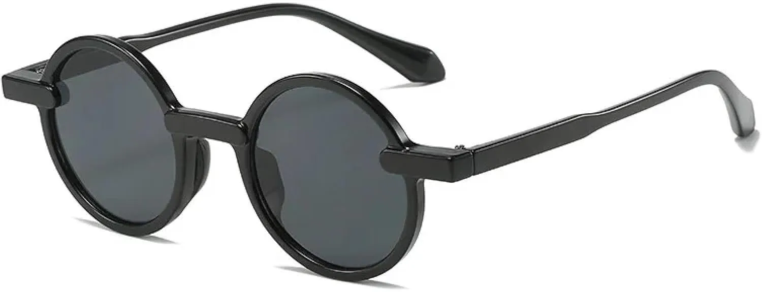 Fashion Round Sunglasses for Women Trends Multicolor Punk Uv400 Female