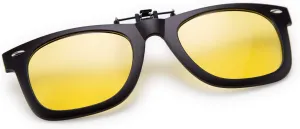 FEISEDY Classic Polarized Rectangular Clip-On Sunglasses Men Women for Eyewear Glasses B2605