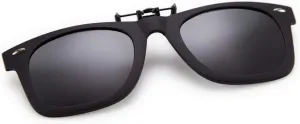 FEISEDY Classic Polarized Rectangular Clip-On Sunglasses Men Women for Eyewear Glasses B2605