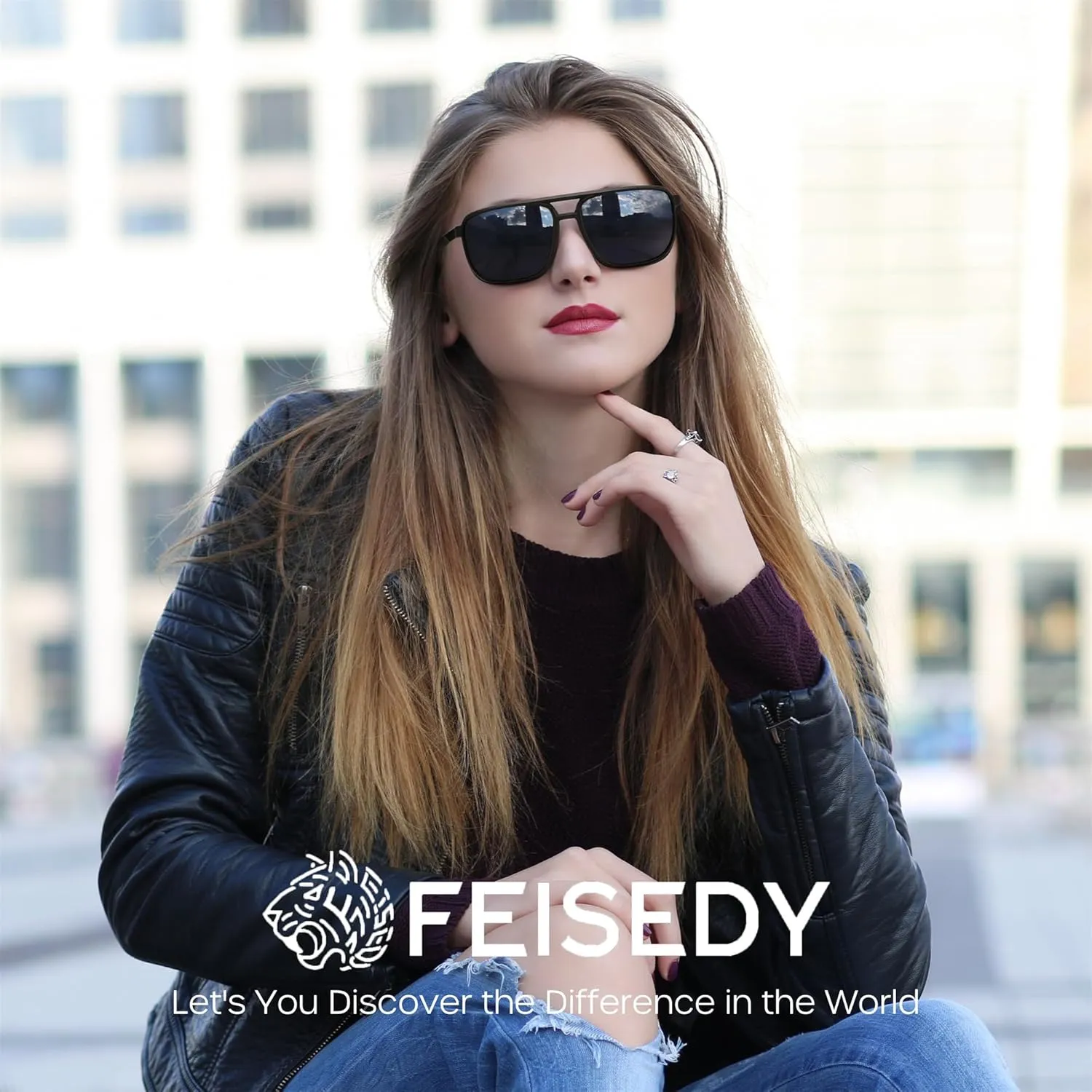 FEISEDY Mens Sunglasses, Sunglasses Polarized, Aviator Sunglasses for Driving Fishing Sports Mens Sun Glasses B0205