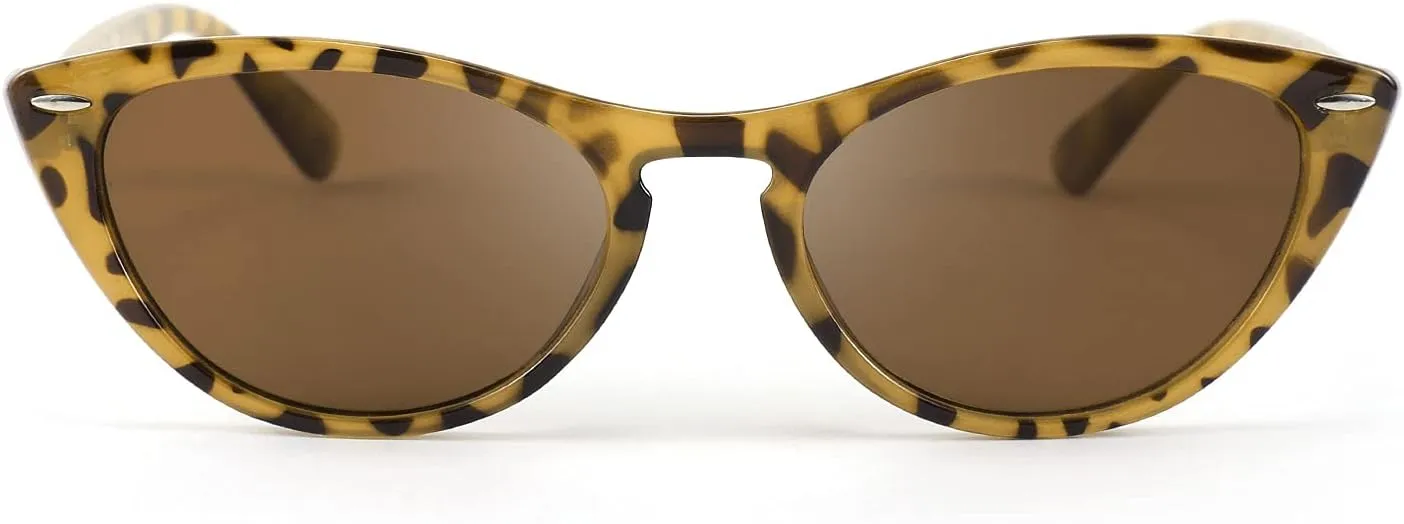 FEISEDY Retro Cat Eye Sunglasses Women Men Vintage Small Cateye UV400 Sunglasses B2617