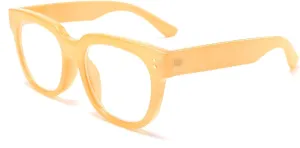 FEISEDY Retro Square Thick Big Frame Blue Light Blocking Reading Glasses Anti Glare Digital Eyestrain Reader B2523