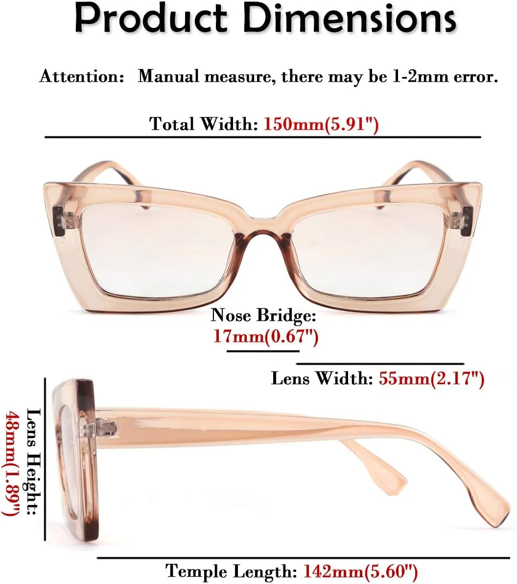 FEISEDY Vintage Small Sunglasses Rectangle Frame Retro Cateye Sunglasses for Women Men B2633