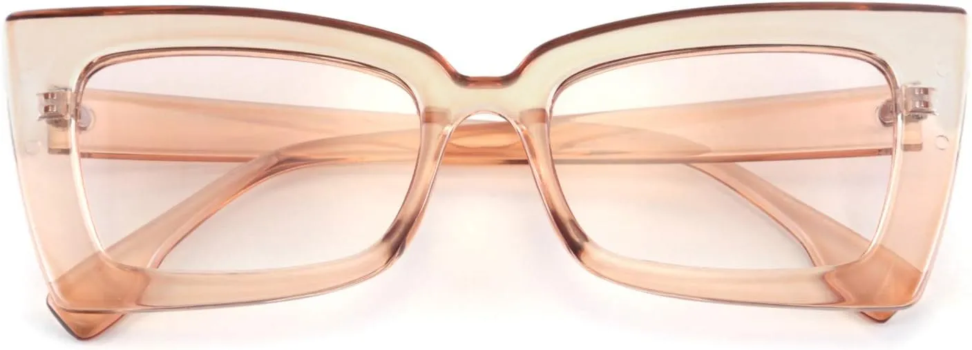 FEISEDY Vintage Small Sunglasses Rectangle Frame Retro Cateye Sunglasses for Women Men B2633