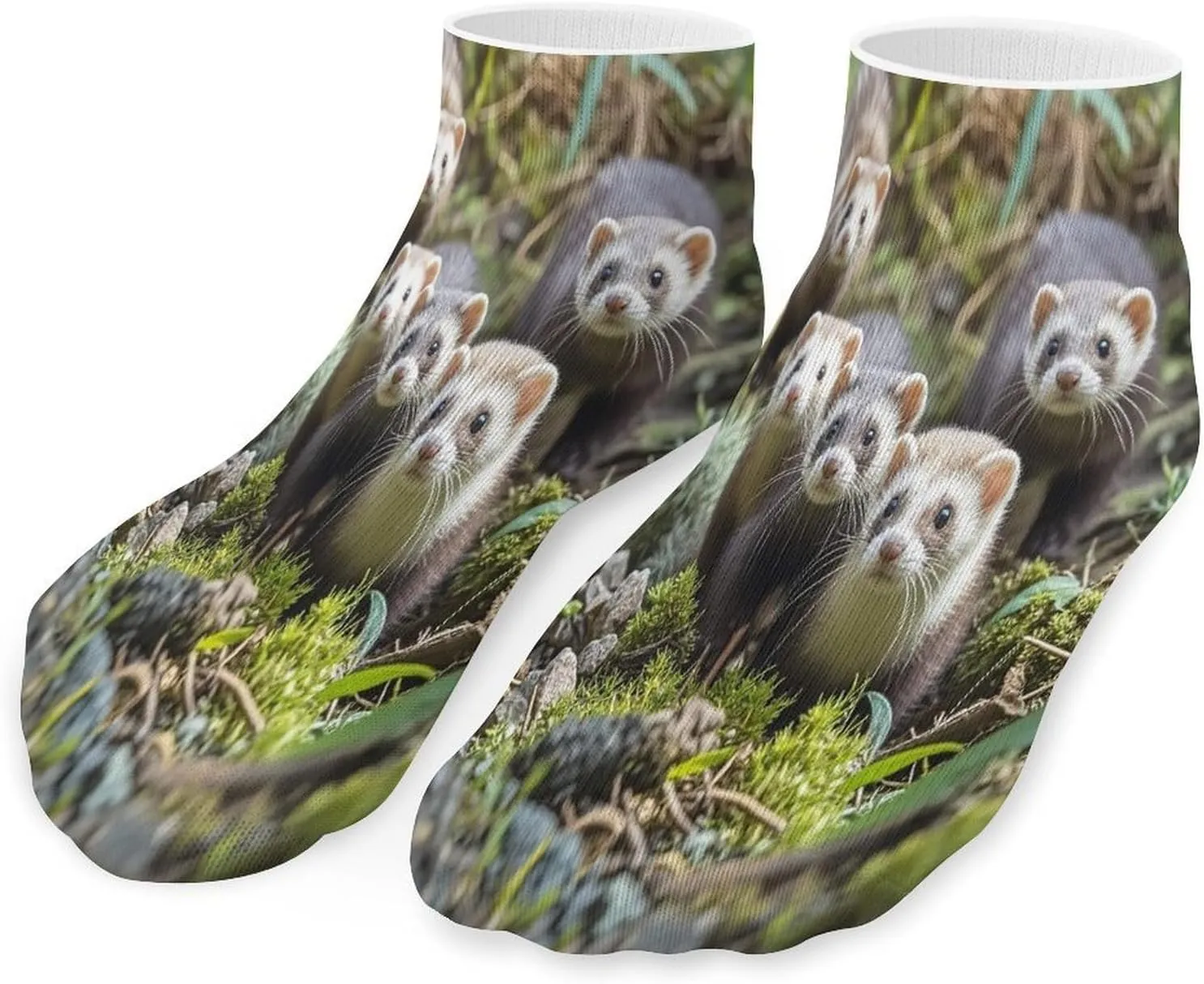 Ferrets Socks Low Cut Ankle Short Sock Novelty Casual Invisible Liner Socks for Men Women