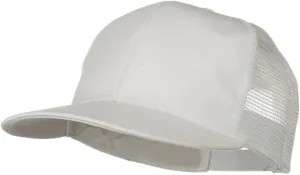 Flat Bill Snap Back Mesh Cap