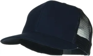 Flat Bill Snap Back Mesh Cap