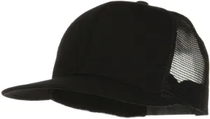 Flat Bill Snap Back Mesh Cap