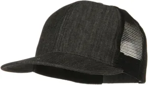 Flat Bill Snap Back Mesh Cap