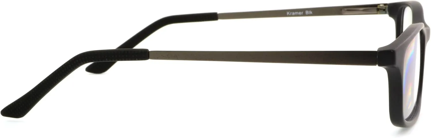 Foster Grant Men's Kramer E.Readers Reading Glasses Rectangular Blue Light Filtering