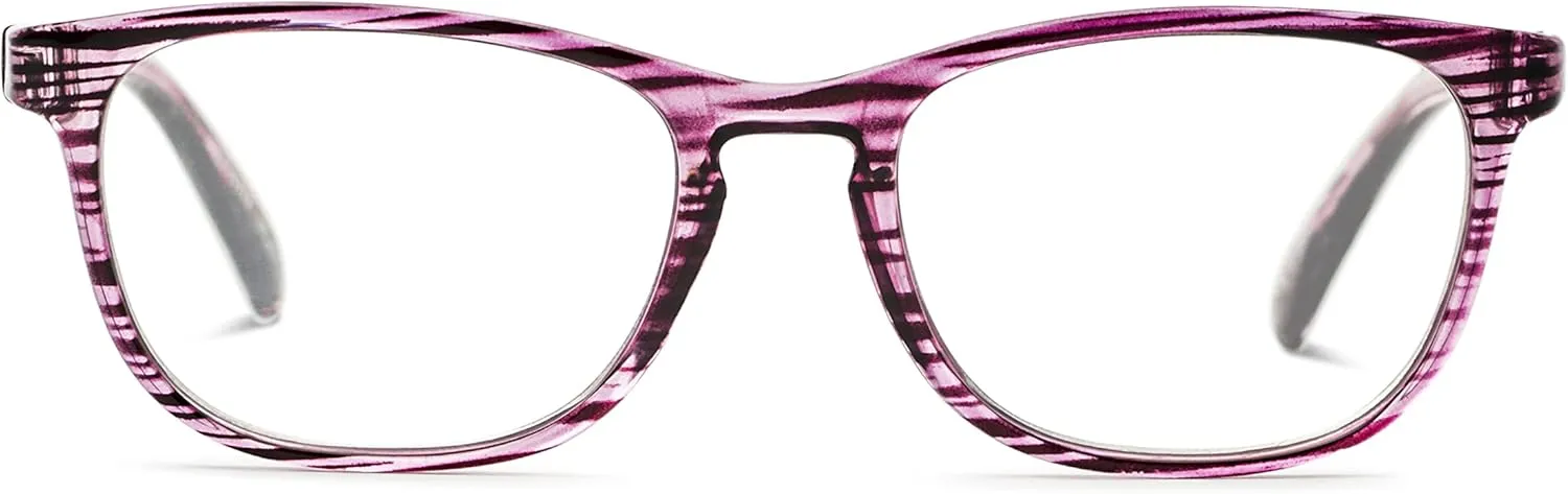 Foster Grant Women's Elana Pop of Power Bifocal Style Blue Light Cat-Eye Reading Glasses