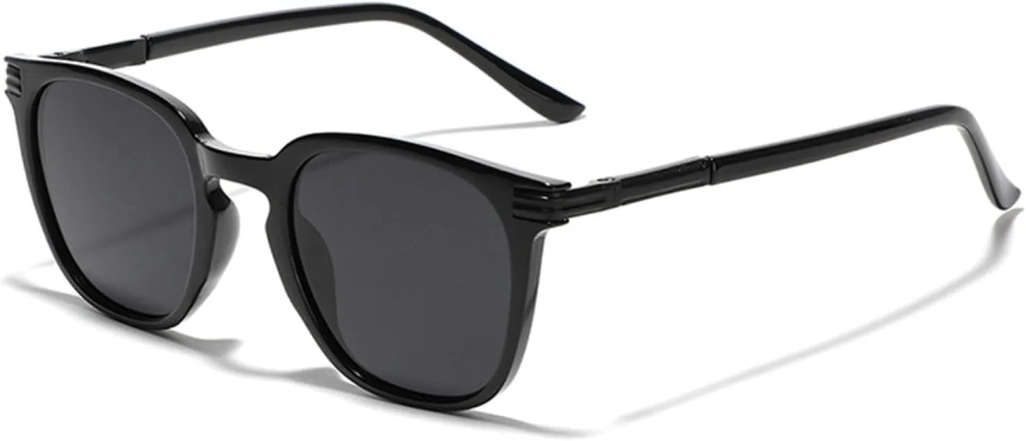 Frame Sunglasses for Men Retro Polarized Sun Glasses for Women Uv400 Grey Green