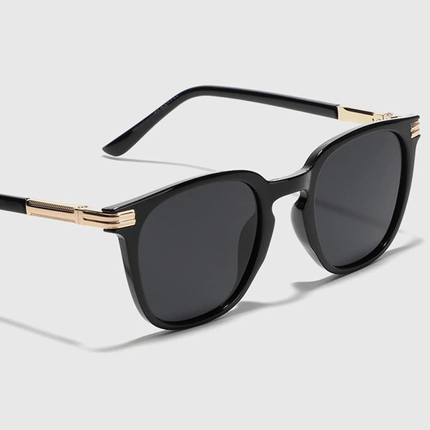 Frame Sunglasses for Men Retro Polarized Sun Glasses for Women Uv400 Grey Green