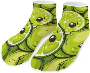 Fresh Lemon Ankle Socks Breathable Low Cut Sports Socks Casual No Show Sock for Women Men