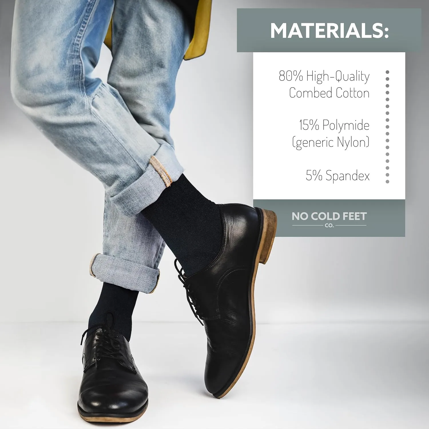 Fun Black Colorful Novelty Socks for Men for Dress Casual Formal Groomsmen Wedding, 6 Pack