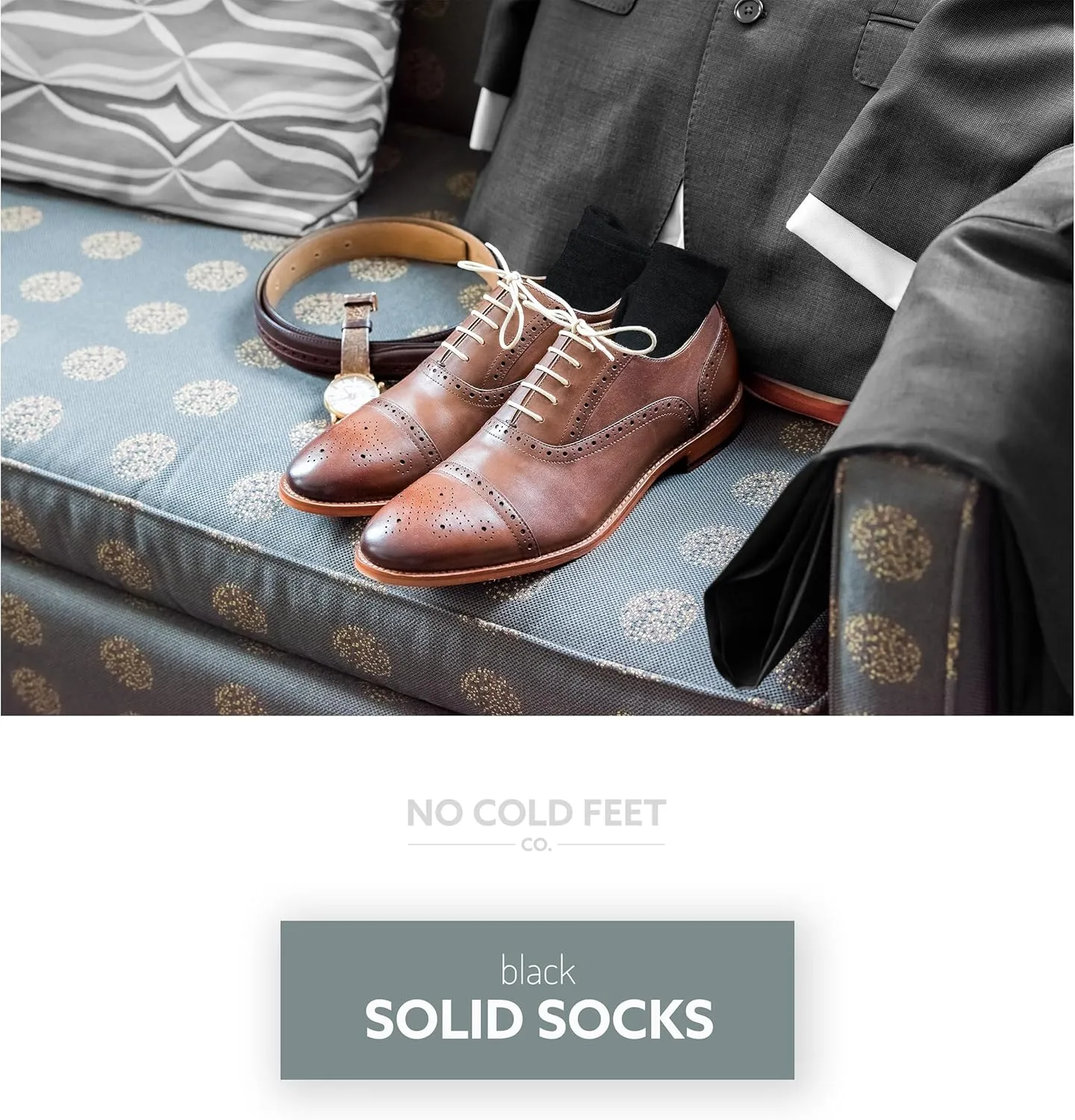 Fun Black Colorful Novelty Socks for Men for Dress Casual Formal Groomsmen Wedding, 6 Pack