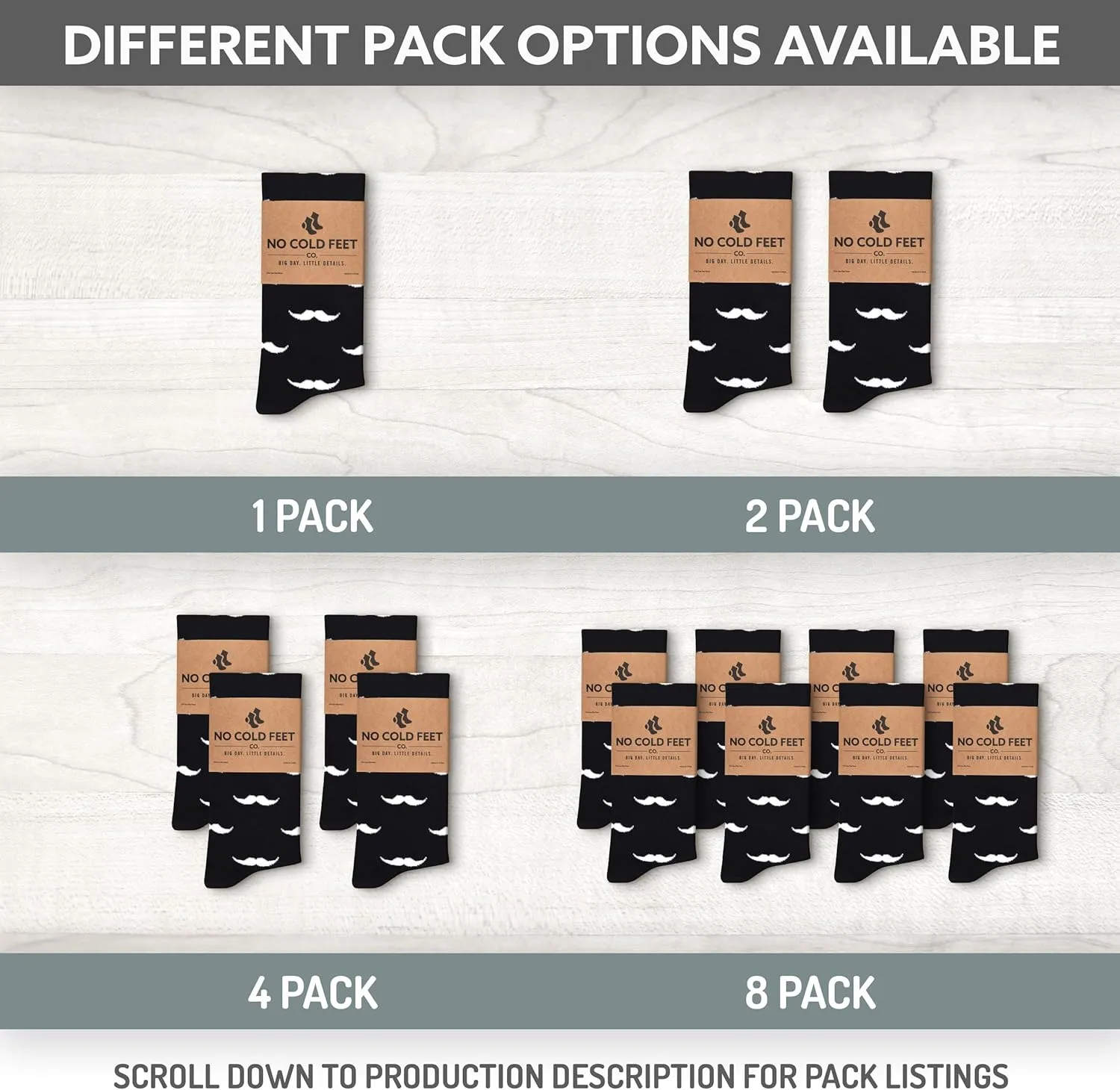 Fun Colorful Novelty Socks for Men for Dress Casual Formal Groomsmen Wedding, 6-Pack