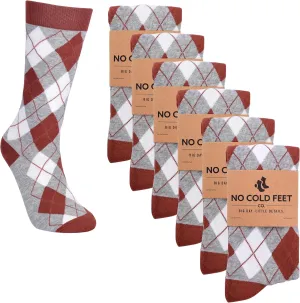 Fun Orange Colorful Novelty Socks for Men for Dress Casual Formal Groomsmen Wedding, 6 Pack