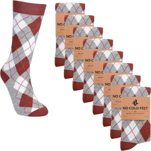 Fun Orange Colorful Novelty Socks for Men for Dress Casual Formal Groomsmen Wedding, 8 Pack