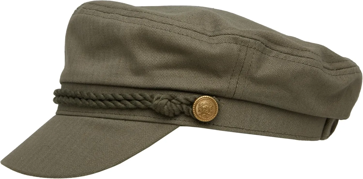 Funky Junque Greek Fisherman Newsboy Flat Cap - Stylish Versatile Hat