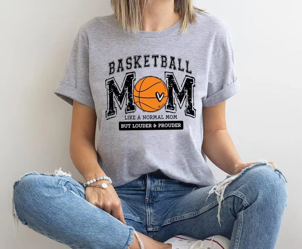 Game Day Basketball Tshirt Woman Sunday Funday Shirts Vintage Basketball Shirt Funny Basketball Graphic Tee Tops