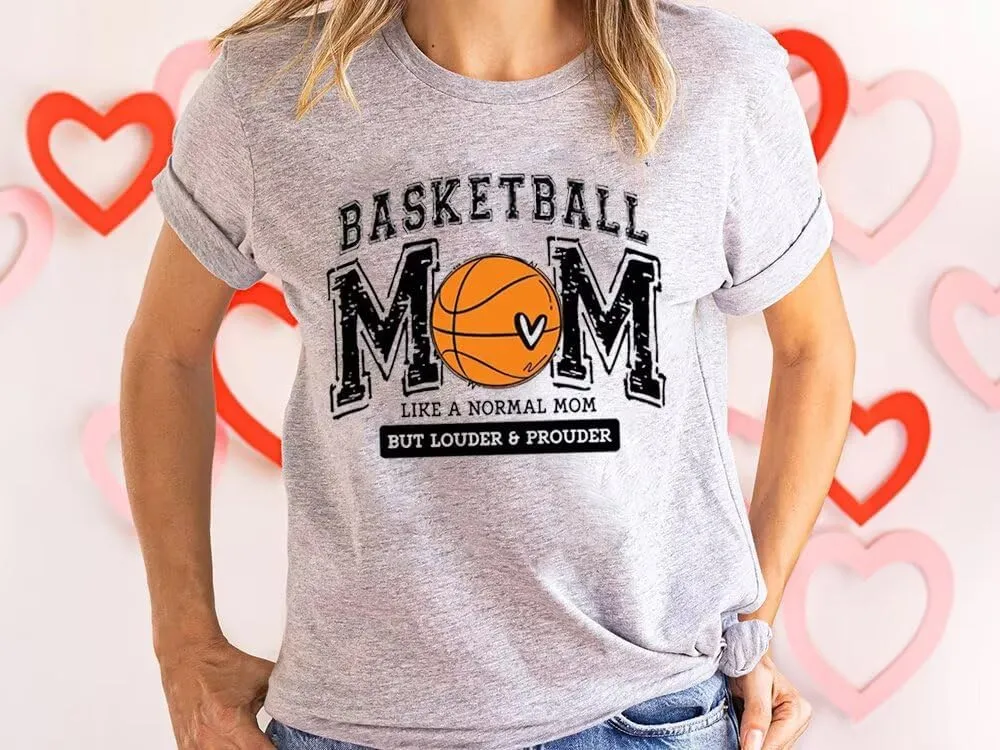 Game Day Basketball Tshirt Woman Sunday Funday Shirts Vintage Basketball Shirt Funny Basketball Graphic Tee Tops