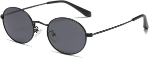 GAOXIN Polarized Round Frame Fashion Sunglasses for Men and Women Outdoor Vacation Sunshade Driving (Color : A, Size : Medium)