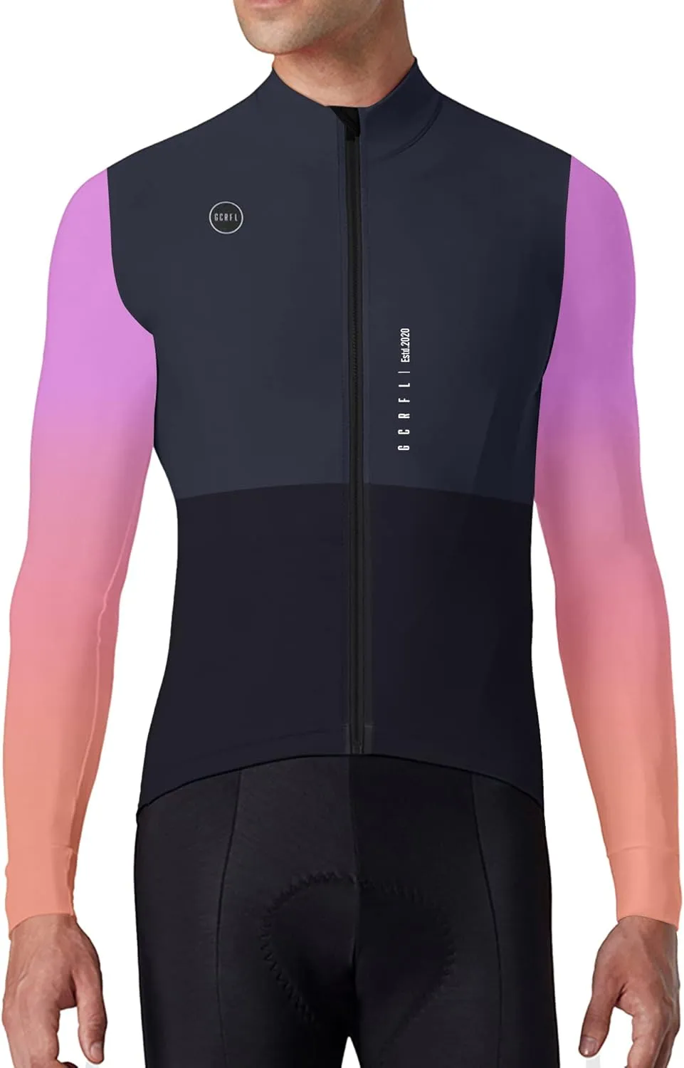 GCRFL Winter Cycling Kit Men's Cycling Jersey Set Long Sleeves Jersey Bike Pants Cycling Clothing Softshell Windbreaker