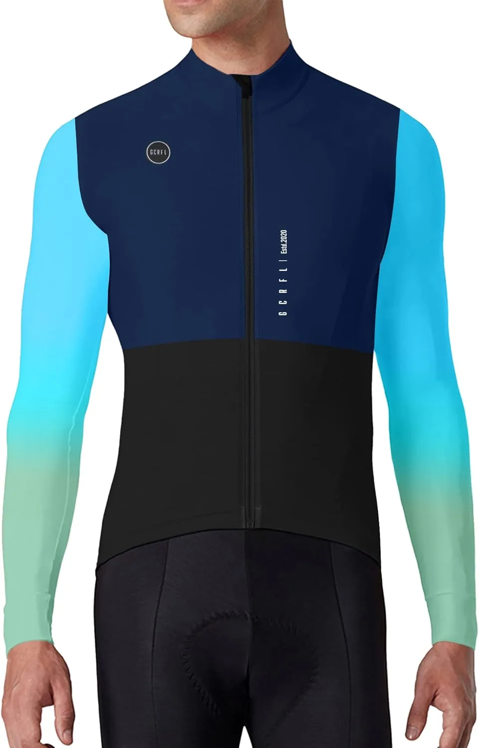 GCRFL Winter Cycling Kit Men's Cycling Jersey Set Long Sleeves Jersey Bike Pants Cycling Clothing Softshell Windbreaker