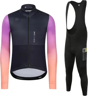 GCRFL Winter Cycling Kit Men's Cycling Jersey Set Long Sleeves Jersey Bike Pants Cycling Clothing Softshell Windbreaker