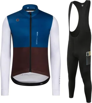 GCRFL Winter Cycling Kit Men's Cycling Jersey Set Long Sleeves Jersey Bike Pants Cycling Clothing Softshell Windbreaker