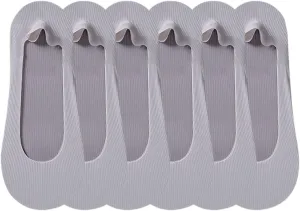 GIERIDUC 1/3/5/6PC Mens Women No Show Socks Non Slip Invisible Flat Boat Socks Cushioned Socks Cotton Low Cut Casual Socks