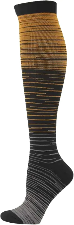 GIERIDUC 3 Pairs Womens Knee High Socks Color Stripes Long Tube Socks Knee High Cotton Casual Athletic Socks Leg Warmers