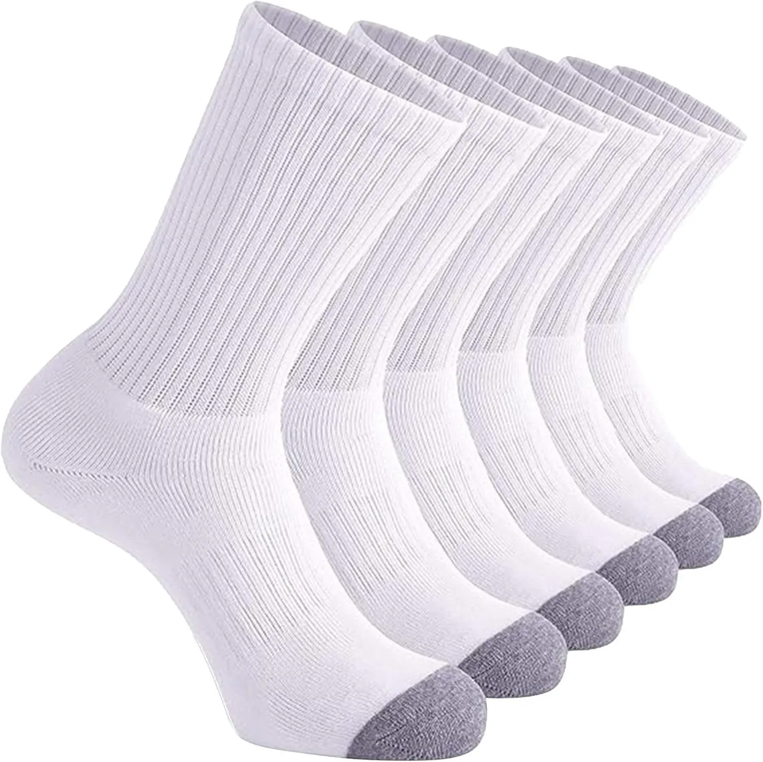 GIERIDUC 5 Pairs Men's Basketball Socks Unisex Solid Color Short Top Socks Moisture Wicking Athletic Socks Low Cut Crew Socks