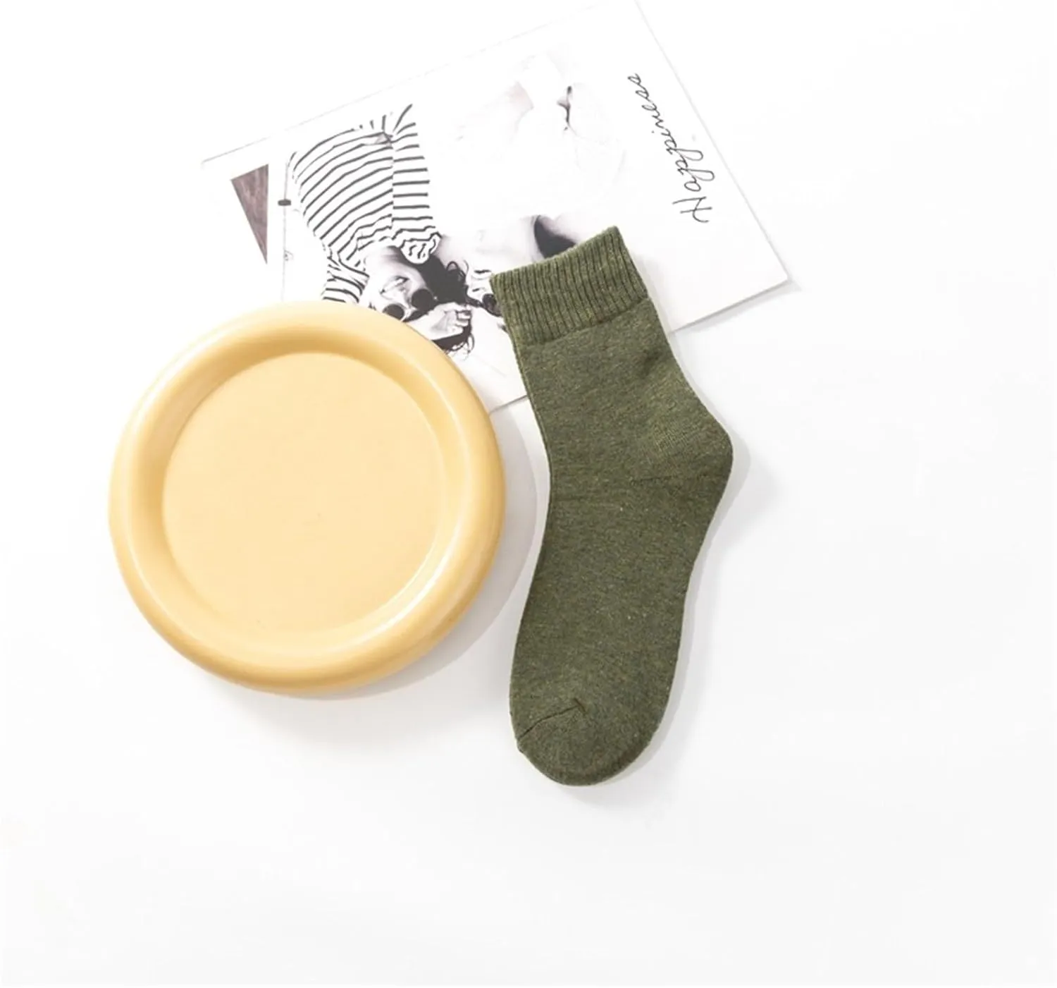 GIERIDUC Cushion Crew Socks for Women Cotton Knee High Socks For Women Men's Dress Socks Size 9-11 Warm Winter Socks Women