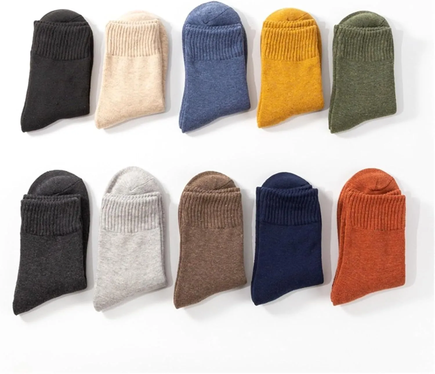 GIERIDUC Cushion Crew Socks for Women Cotton Knee High Socks For Women Men's Dress Socks Size 9-11 Warm Winter Socks Women