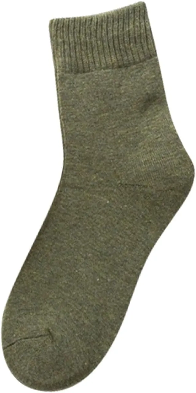 GIERIDUC Cushion Crew Socks for Women Cotton Knee High Socks For Women Men's Dress Socks Size 9-11 Warm Winter Socks Women