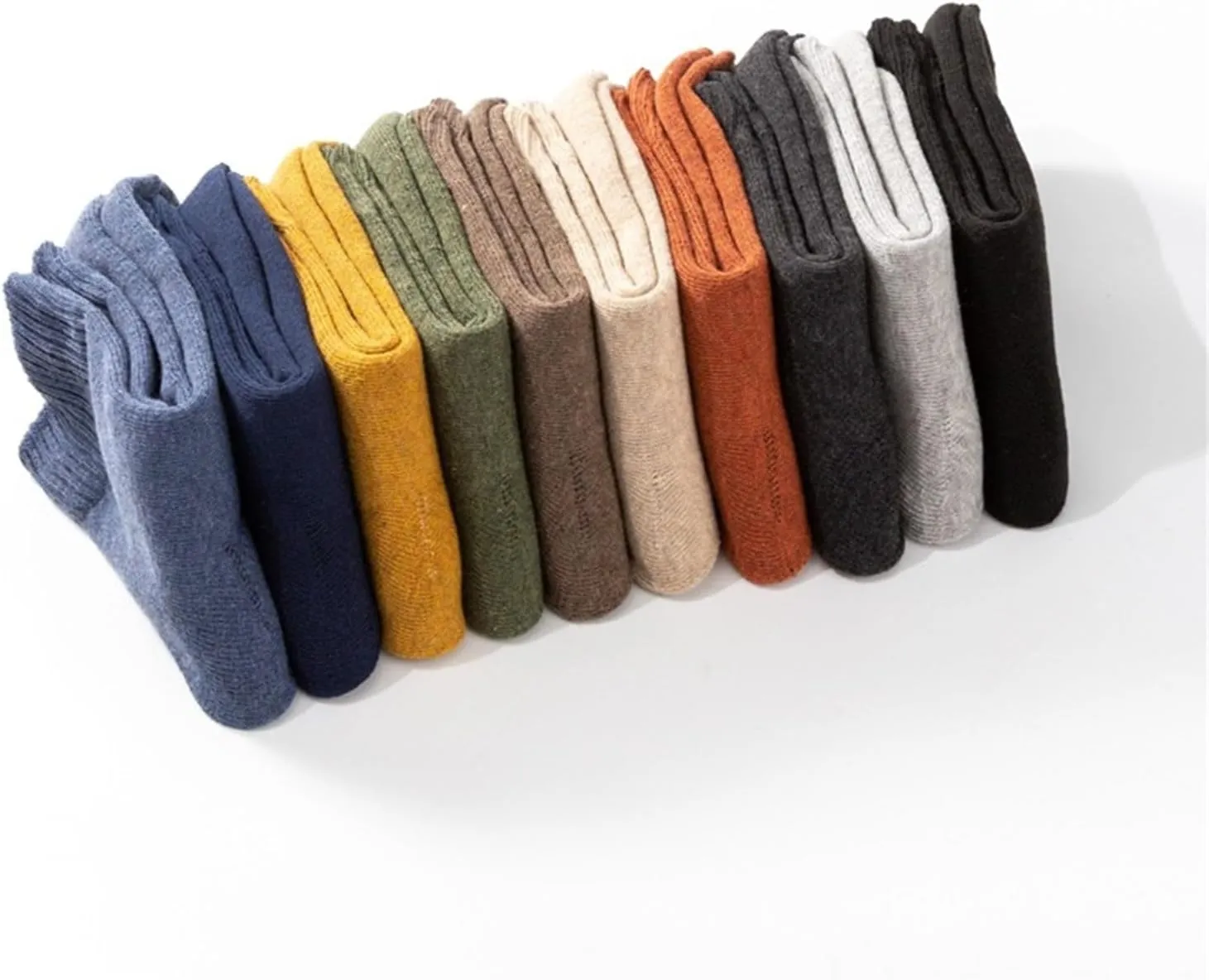 GIERIDUC Cushion Crew Socks for Women Cotton Knee High Socks For Women Men's Dress Socks Size 9-11 Warm Winter Socks Women