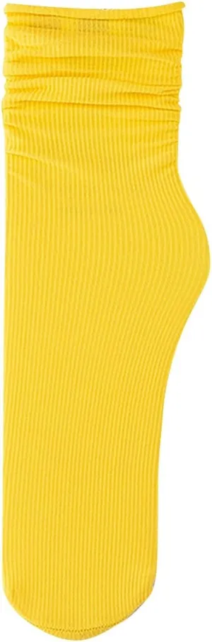 GIERIDUC Ice Silk Scrunch Socks Women's Summer Thin Socks Stacked Women's Socks Sense Of All The Fashion Mid Tube Stockings