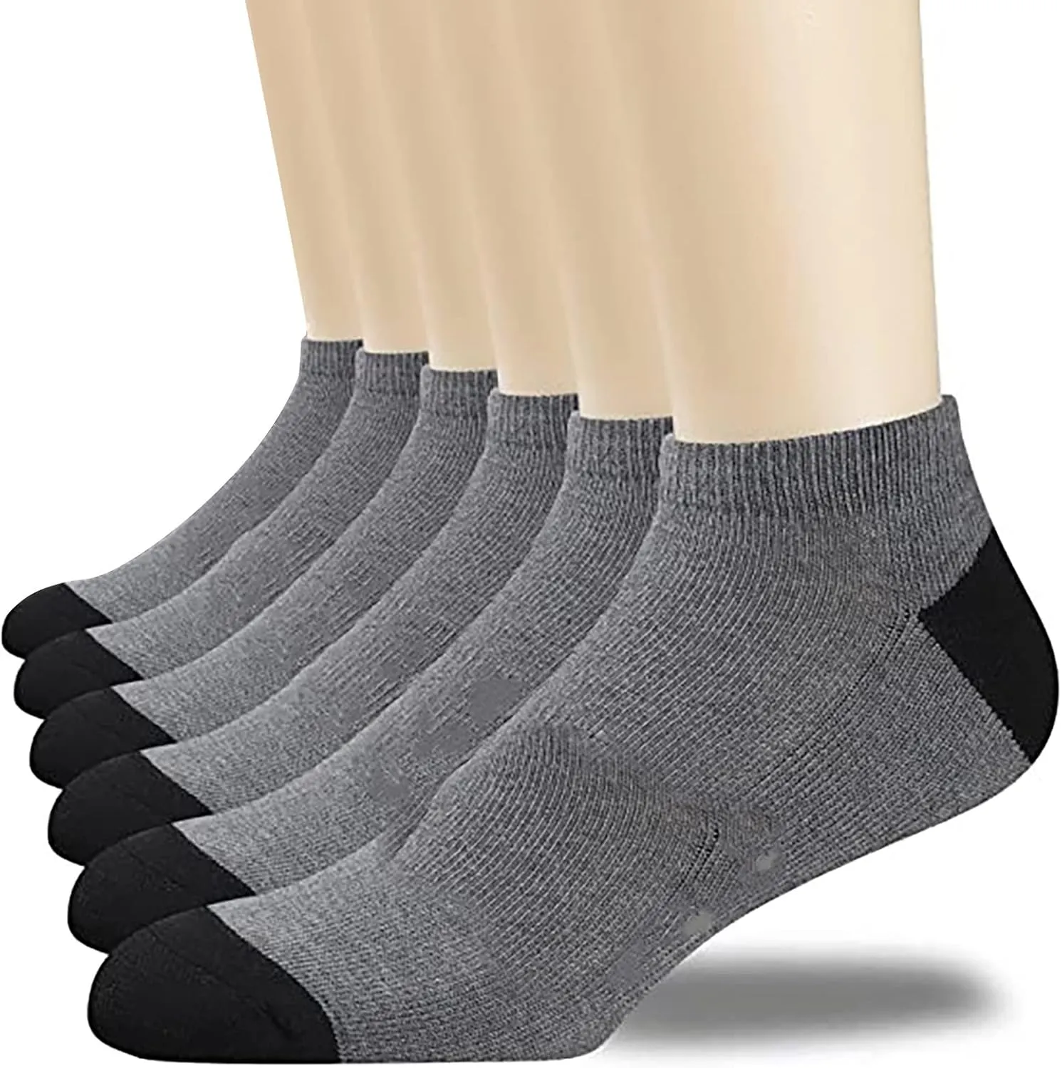 GIERIDUC Mens Sport Ankle Socks Plantar Fasciitis Socks With Arch Support Womens Quarter Crew Socks Ankle Compression Socks