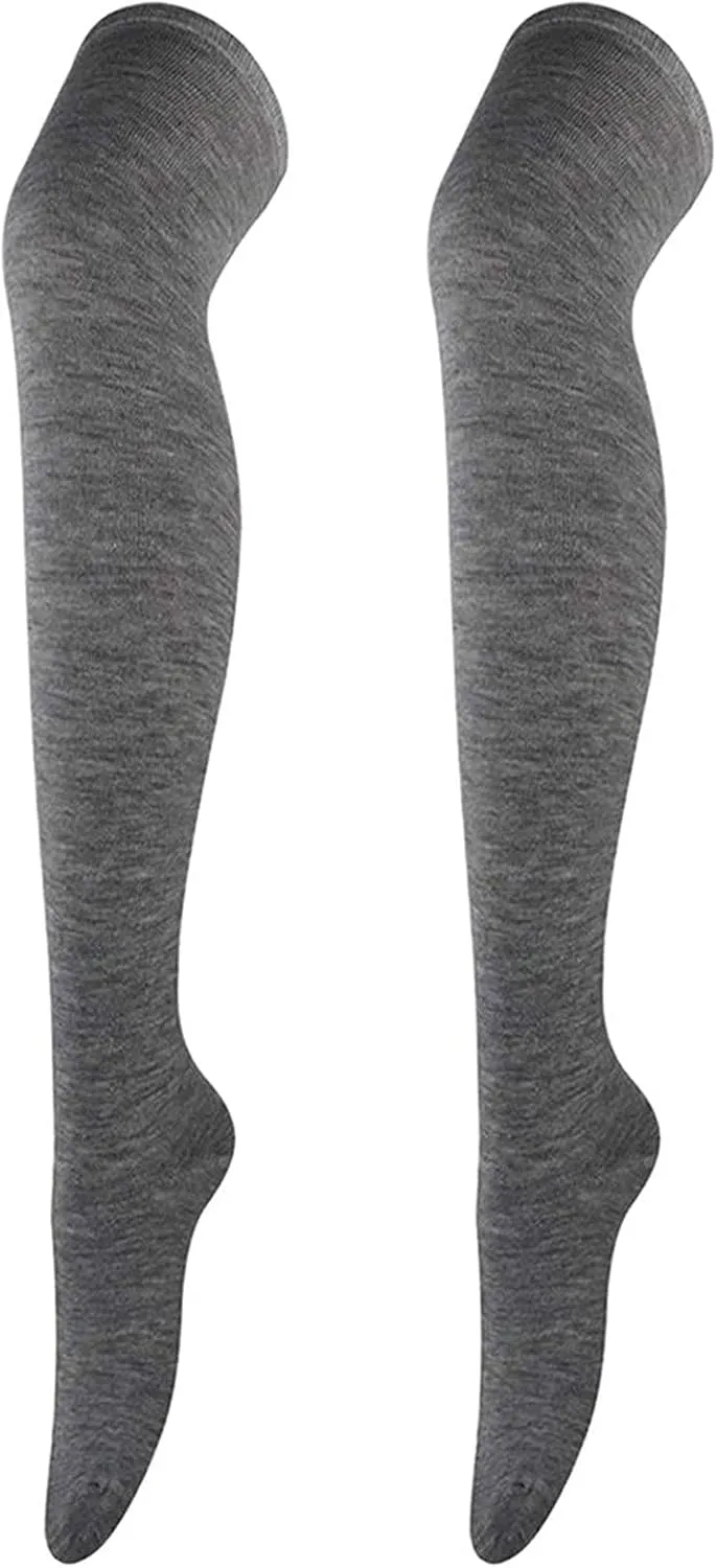 GIERIDUC Over Knee Thigh Socks Knee-High Warm Stocking Women Boot Socks Leg Warmer Thigh High Socks for Daily Wear Cosplay