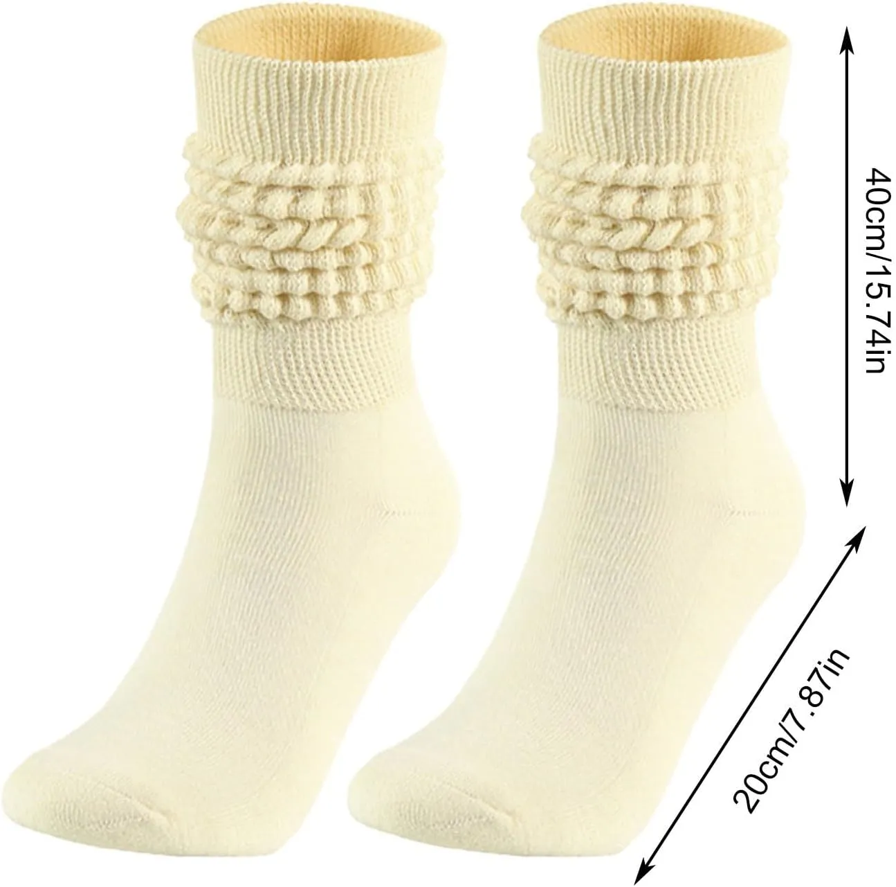 GIERIDUC Womens Athletic Crew Socks 5 Pairs Women Soild Color Socks Thigh High Boot Socks Soft Scrunch Socks Goth Socks