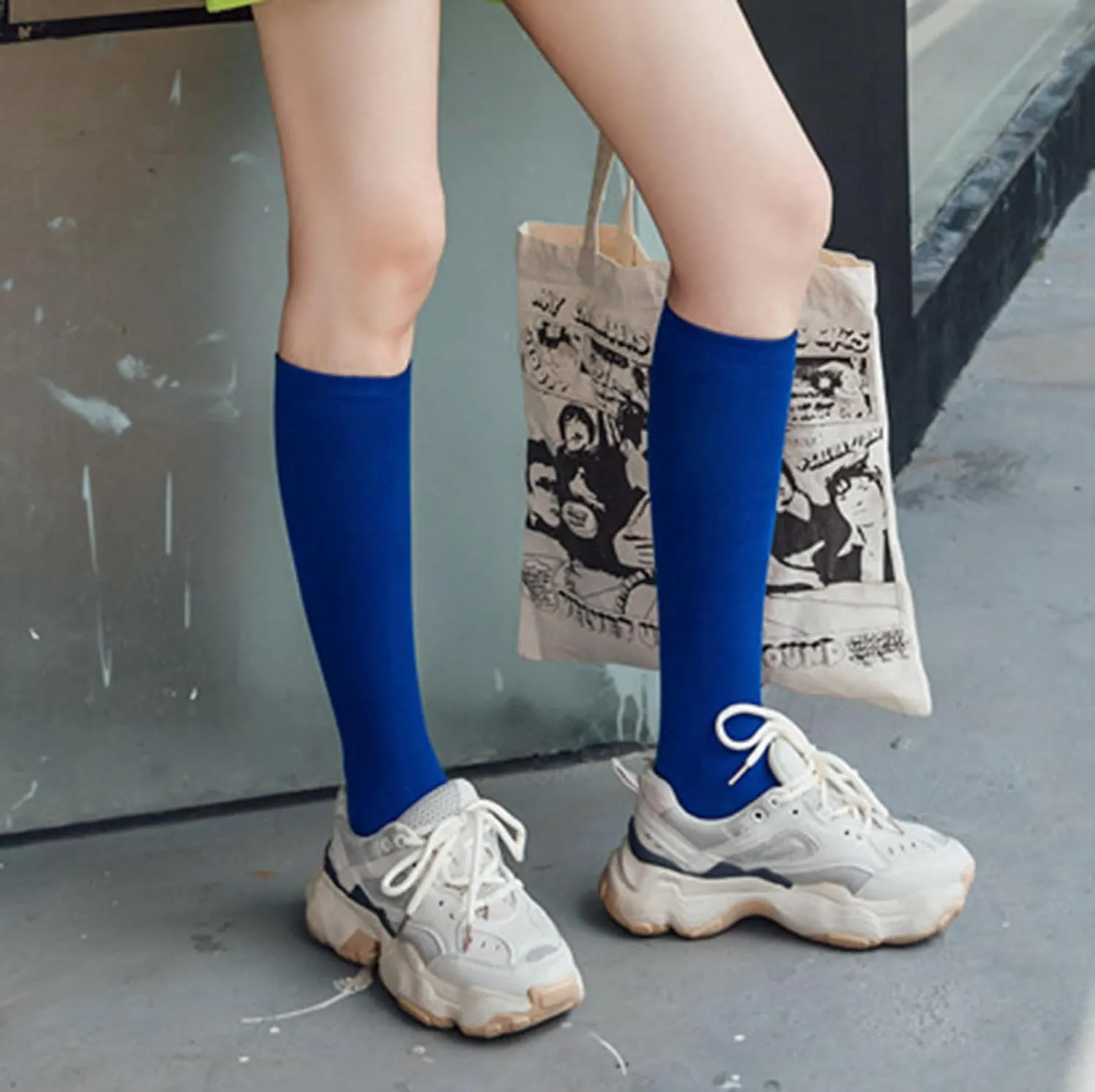 GIERIDUC Women's Running Ankle Socks Women Pure Cotton Stockings Diamond Shaped Knee Length Stockings Hiking Ankle Socks