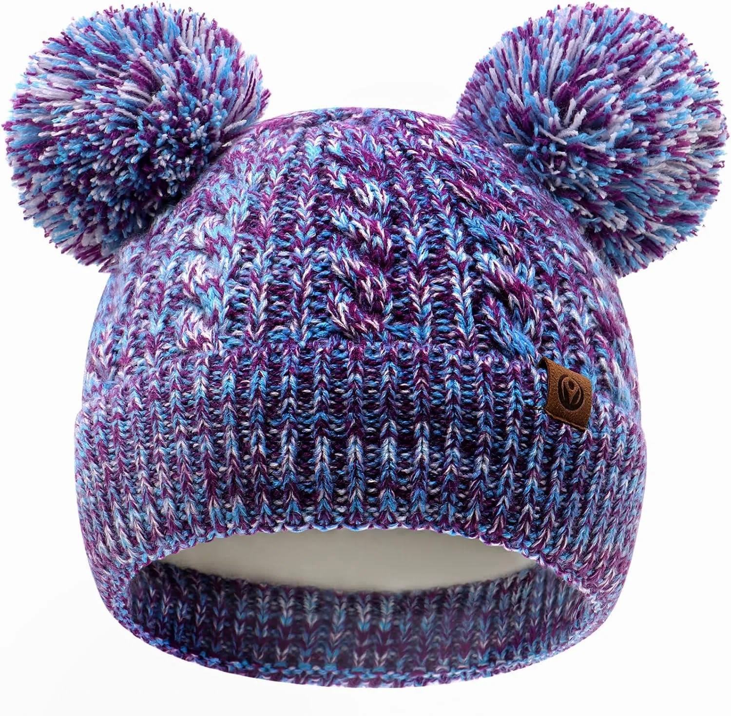 Girl Beanies Pompom Winter Knitted Hat Toddler Beanies Infant Winter Hat Cap for Boys Girls(3M-12T)