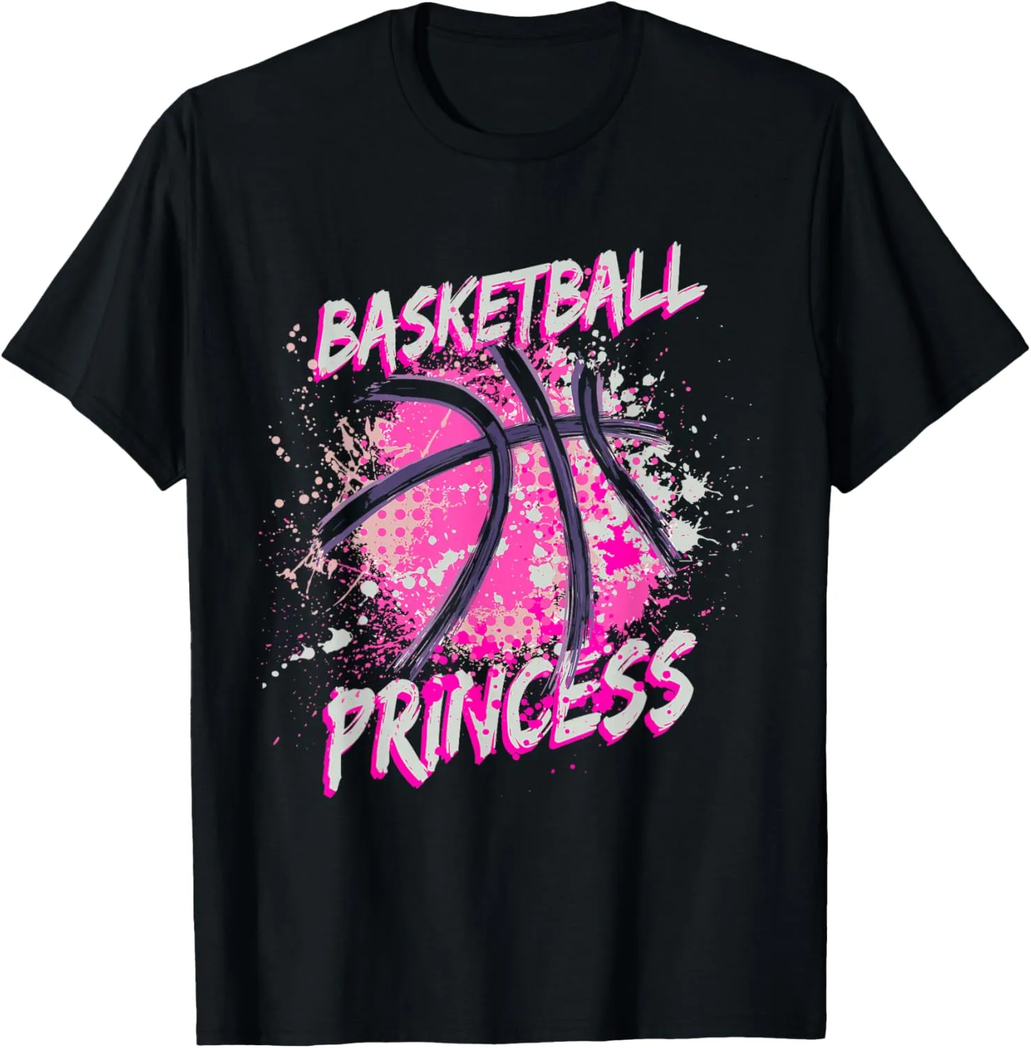 Girls Basketball Princess T-Shirt
