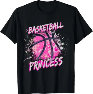 Girls Basketball Princess T-Shirt